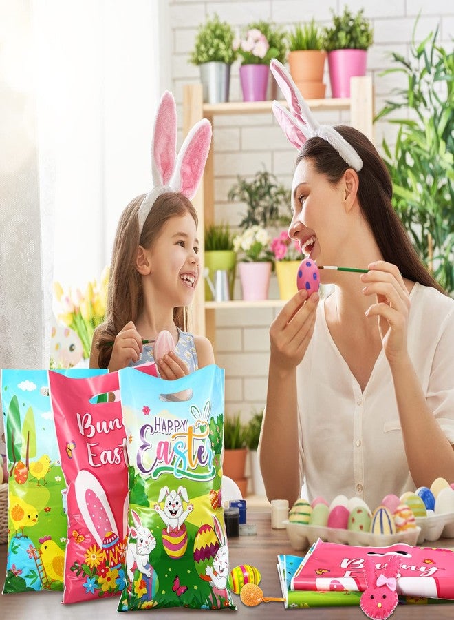 تاوباري أكياس هدايا عيد الفصح من تاو باري، 72 قطعة، أكياس بلاستيكية كبيرة الحجم، قابلة لإعادة الاستخدام، على شكل أرنب وبيض، هدايا مثالية لحفلات البحث عن البيض، لوازم حفلات، تغليف هدايا - Image 5